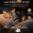 thumbnail image 3 of Extractor de baño Gopper de 12 W con luz LED de 12 W, 141 CFM, 3 of 7