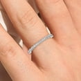 thumbnail image 4 of 0.37ct Diamond Moissanite Wavelet 10k White Gold Wedding Band, 4 of 4