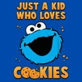 thumbnail image 2 of Boy's Sesame Street Just a Kid Who Loves Cookies Graphic T-Shirt, 2 of 5