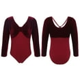 thumbnail image 1 of inhzoy Ballet Gymnastics Leotards for Girls Long Sleeve Dancing Athletic Dancewear, 1 of 4