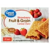 Great Value Fruit & Grain Cereal Bars, Strawberry, 1.3 oz, 8 Count