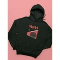 thumbnail image 3 of Abstract Red World Rave Style Hoodie Women -Image by Shutterstock, Female Medium, 3 of 4