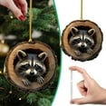 thumbnail image 2 of CoreLiving Raccoon Ornament, Christmas Ornaments 2025, Forest Animal Ornaments Set, Acrylic Hanging Decor Gift for Animal Lovers, Tree Decorations, 2 of 9