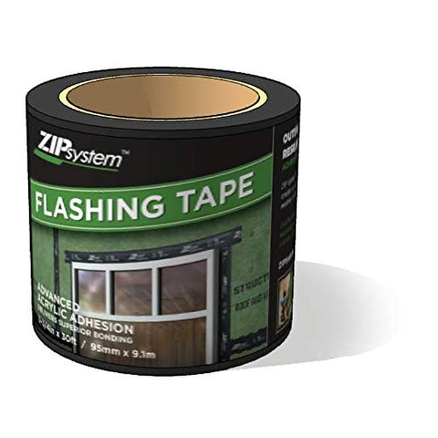 Zip System Huber Cinta Intermitente Autoadhesiva Para Puertas Y Ventanas, Aberturas Rugosas (3.75" X 30')