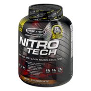Muscletech Nitro Tech Whey Isolate Protein Powder, Milk Chocolate, 30g Protein, 3.97lb, 63.52oz