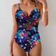 thumbnail image 1 of Trajes de baño de una pieza para mujer Trajes de baño estampados sin mangas de gran tamaño para mujer Conjunto de bikini con cuello en V colgante Traje de baño sin mangas, 1 of 5