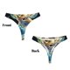 thumbnail image 3 of Balery Colorful Stained Glass Deer Tangas de Algodón para Mujer con Estampado – Ropa Interior Sexy, Transpirable, G-string-Large, 3 of 6