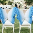 thumbnail image 6 of Butterfly Flower Wreath Garland, Artificial Floral Door Wreath, Spring Summer Wedding Party Outdoor Decoration ( Blue ), 6 of 6