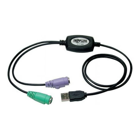 UPC: 0037332118769 | Tripp Lite USB to PS/2 Adapter – Keyboard and Mouse (B015-000)