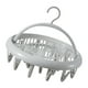 thumbnail image 3 of Tendedero redondo Percha para ropa Colgador redondo de plástico para ropa con clips para calcetines Ropa interior Gris, 3 of 5