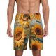 thumbnail image 1 of Balery Sunflower Field Art Pantalones cortos de pijama de punto de algodón para hombre con cinturilla y bolsillos-X-Large, 1 of 6