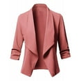 thumbnail image 1 of Ketyyh-chn99 Blazers for Women Ladies Slim Fit Office Work Long Sleeve Open Front Blazer Pink,5XL, 1 of 4