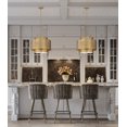 thumbnail image 7 of Z-Lite 739P24 Harlech 3 Light 25" Wide Drum Chandelier - Bronze / Rubbed Brass, 7 of 7