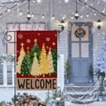 thumbnail image 4 of Merry Christmas House Flag, Christmas Trees Flag 28x40 Double Sided Red Outdoor Decorations, Winter Trees Holiday Decor Welcome Burlap House Flag Rustic Outdoor Farmhouse Xmas for Porch, 4 of 6
