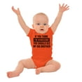 thumbnail image 3 of Handsome Little Brother Funny Bodysuit Jumper Boys Infant Baby Brisco Brands 12M, 3 of 7