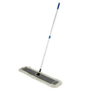 Alpine Industries Cotton Floor Dust/Dry Mop Set, Adjustable Telescopic Handle, 36" Wide