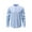 #181-Light Blue, variant on Donemore Men's Solid Color Stand Collar Long Sleeve Half Button Pocket Shirt, Casual Business Top Minimalist Versatile Men's Wear