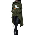thumbnail image 2 of WXLWZYWL Halloween Costumes for Women 2024 Pumpkin Face Ghost Witch Bat Print Scary Hoodie Dress Long Sleeve Hooded Pullover Funny Holiday Cat Tops, 2 of 6