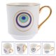 thumbnail image 4 of Taza de cerámica con forma de ojo de Fátima, para leche, café, para el hogar y la oficina., 4 of 4