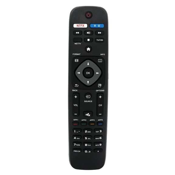 New Smart TV Remote Control for Philips Smart LED LCD HDTV TV with Netflix Vudu Youtube Keys 32PFL4902/F7 40PFL4901/F7 55PFL6902/F7