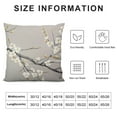 thumbnail image 5 of COMIO  Floral Pillow Case Tan Gray Plum Blossom Flower Pattern Printed Pillowcases/Pillow Shams Standard, 5 of 5