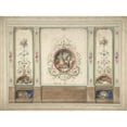 thumbnail image 3 of J. S. Pearse 14x11 Black Modern Framed Museum Art Print Titled - Design for Decorative Panels with Hunting Scenes Inset (1854), 3 of 5
