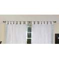 thumbnail image 2 of Lined-White Silver  Tab Top  Sheer Sari Curtain / Drape  - 43W x 84L - Pair, 2 of 2