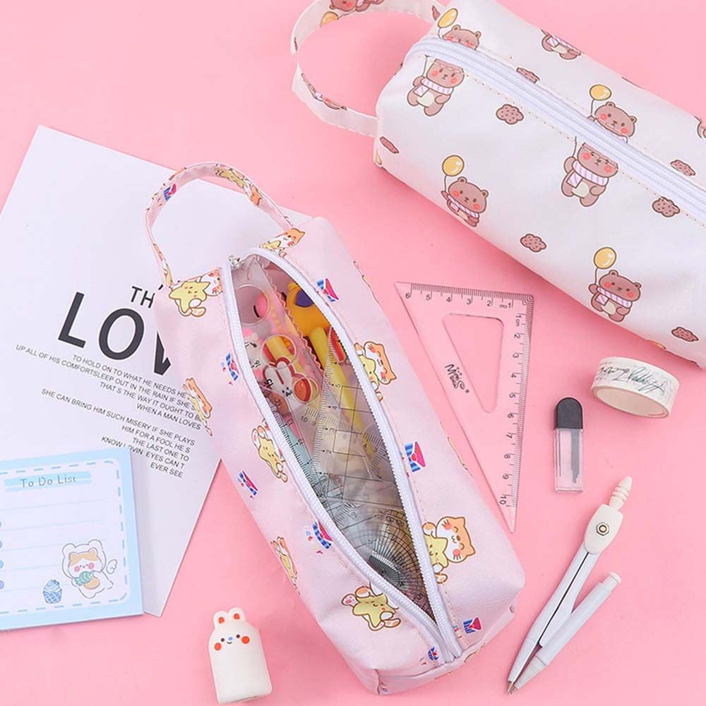 KUTE HEART® Pencil Pouch for Girls - Boba Pencil Pouch, Cute Stationery for  Girls Korean & Pouches for Stationary, Standing Kawaii Pouch & Aesthetic  Stationery Korean, cat Pencil case & Pencil Box 