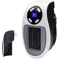thumbnail image 1 of Chauffage d'Appoint Programmable avec Affichage Led, Prise Murale, Chauffage Électrique avec Thermostat Réglable et Minuterie pour Usage Domestique et Bureau, 350 Watts, Certifié ETL, 1 of 6