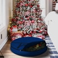 thumbnail image 6 of COVERS&ALL Christmas Wreath Storage Bag 18 Oz with Carrying Handle & Dual Zipper - 100% Water Resistant Durable Material Storage Bag - Holiday Xmas Tear Resistant Bag (34" Dia x 7" H, Blue), 6 of 7