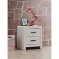thumbnail image 2 of Brantford 2-drawer Nightstand Coastal White, 2 of 13