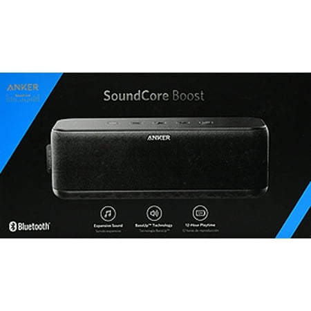 Anker SoundCore Boost 20W Bluetooth Speaker with BassUp Technology - 12h Playtime, IPX5 Water-Resistant, Portable Battery with 66ft Bluetooth Range / Superior Sound & Bass for iPhone, Samsung and
