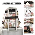 thumbnail image 3 of FORMRS Mini Backpack Purse for Women Travel Daypack Casual Shoulder Bag, Brown Nordic Christmas House, 3 of 7