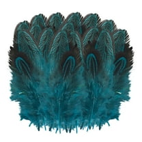 100pcs Natural Turkey Feathers 5-8cm – Light Blue DIY Wedding & Party Crafts