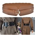 thumbnail image 4 of Fajín Ancho de de Cintura Del Cuero de de Correa de Obi de s Mujeres para Blusa de Los Pantalones Del Vestido marrón Macarena cinturón ancho de mujer, 4 of 7