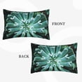 thumbnail image 2 of Balery Teal Cactus Bedding Queen Pillow Cases - Envelope Closure - Soft Brushed Microfiber Fabric - Shrinkage and Fade Resistant Pillow Cases-20"x30", 2 of 6