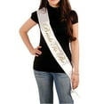 thumbnail image 2 of 1*Shoulder Strap, Bride To Be Sash Single Layer Bridal Shoulder Strap Ceremonial Belt, Fdelink White Gold Bride To Be Party Sash Girls Hen Night Bachelorette Bridal Shower, 2 of 4