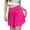 Hot Pink, variant on Fgnfyis Women Skirt Fashionable New Pattern Minimalist Solid Color Elastic Waistband Comfortable and Versatile Slim Fit Pleated Skirt Womens Skirts White L