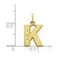 thumbnail image 3 of Diamond2Deal 10K Pendentif Charme Initiale Lettre K en Or Jaune pour Femmes, 3 of 5