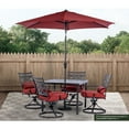 thumbnail image 3 of Hanover Montclair 9-Ft. Market Outdoor Umbrella in Chili Red, 3 of 3