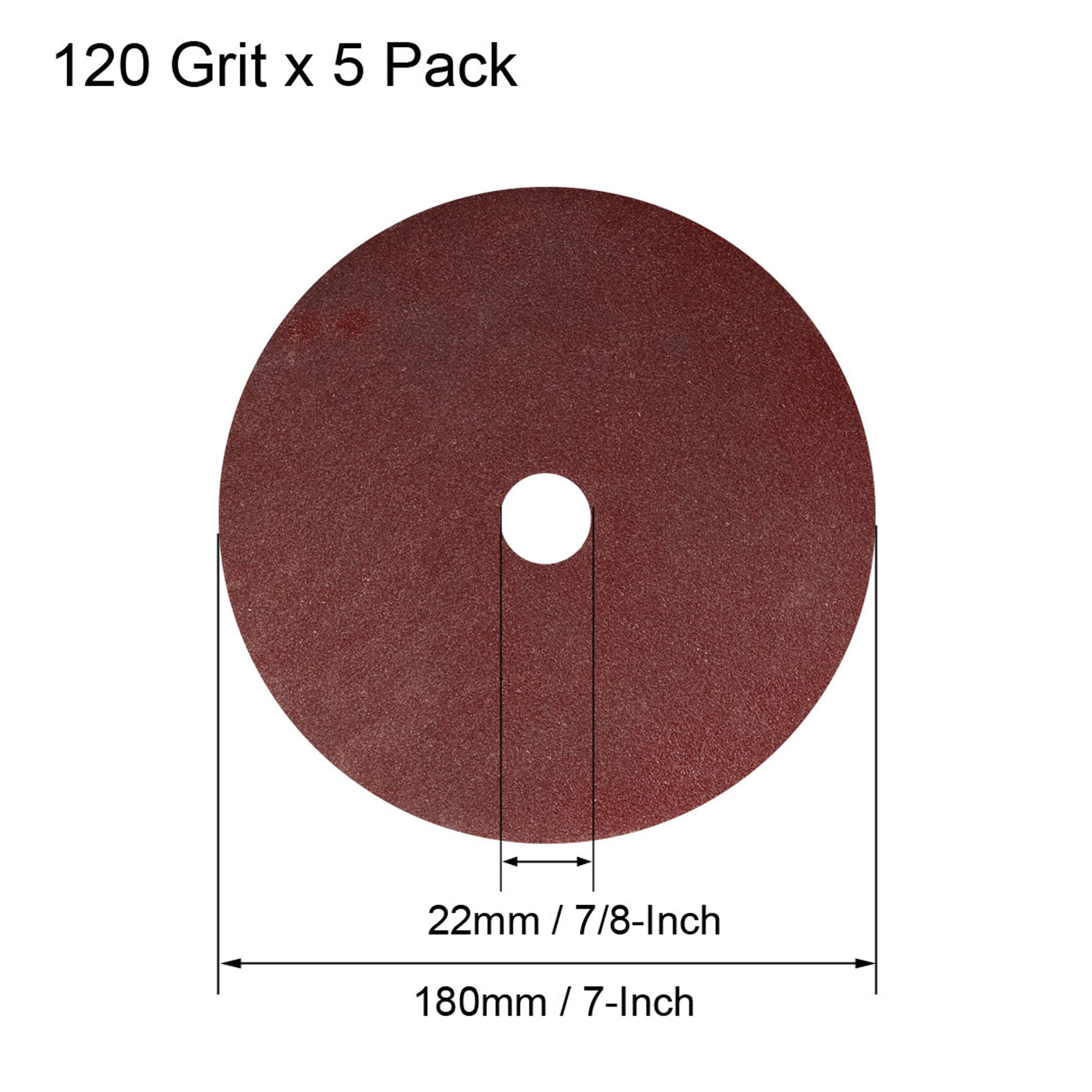 Center Hole 24 Grit Sanding Grinding Discs uxcell 6-Inch x 7/8-Inch Aluminum Oxide Resin Fiber Discs 10 Pack 