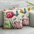 thumbnail image 3 of Nawypu  Tulip Spring Floral Pillow Covers Farmhouse Garden Colorful Pillows Case for Patio Sofa Bed Home Decor, 3 of 5