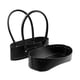 thumbnail image 3 of Kit de fabricación de bolsos Perfecl Parte inferior de bolso de Cuero PU y correas 2 uds Negro, 3 of 8
