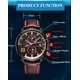 thumbnail image 5 of Mirar 8324 Hombre Reloj deportivo de cuarzo Marca Moda Casual Masculina multifunción reloj impermeable 1 1, 5 of 5