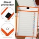 thumbnail image 3 of Protectores de hojas de 6 piezas Cubierta de papel de diseño transparente Protector de hojas sueltas Bolsa de protección de archivos de papel (color aleatorio), 3 of 6