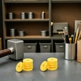 thumbnail image 3 of COMPUKAS 12Pcs Felt Drum Accessories Yellow for Professional Musicians Stability Enhancement and Protection, 3 of 7