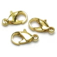 thumbnail image 2 of Jewelry Basics Metal Findings 24/Pkg-Gold Lobster Claws 7mm To 9mm, Pk 3, Cousin, 2 of 2