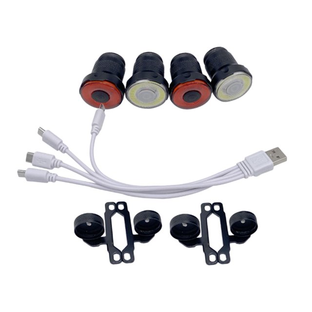 Linterna para monopatín USB recargable intermitente trasero 5 modos de shamjiam Luz de cola de monopatín