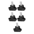 thumbnail image 3 of Threaded , Lightweight Compact Sturdy Durable 5PCS M8 18mm Black Hand Screw With Handle For Industrial Use For Long Term Use, 3 of 8