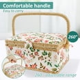 thumbnail image 6 of Sewing Basket with Accessories Practical Sewing Basket Organizer with Removable Tray Portable Sewing Box Vintage Sewing Supplies Basket for Needles Thread Sewing Mending, 6 of 10